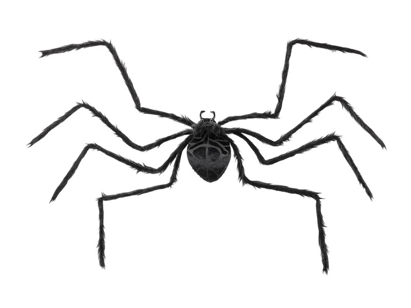 Jättespindel svart 103 x 75 cm till Halloween