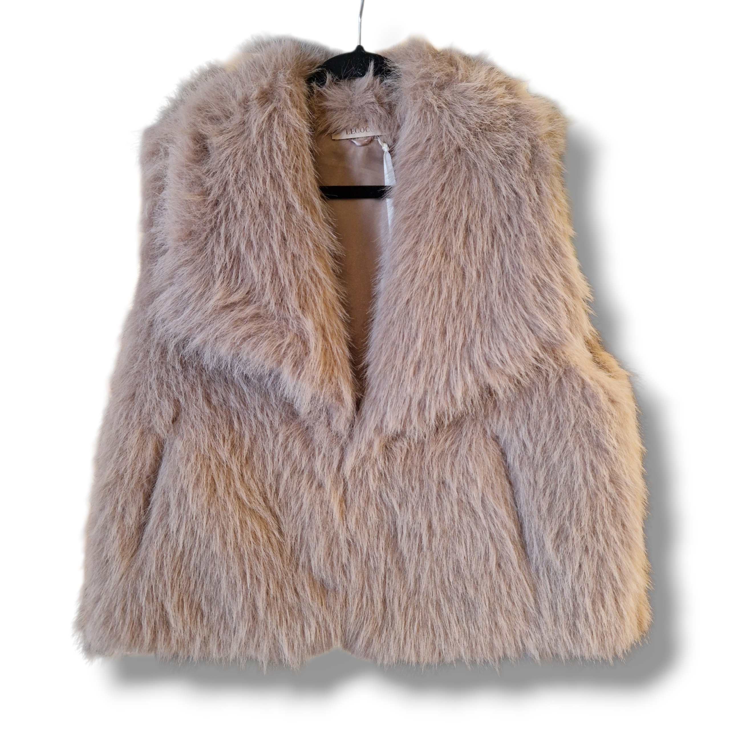 Lecoco- Pälsväst beige