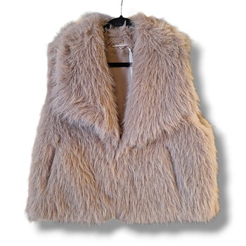 Lecoco- Pälsväst beige