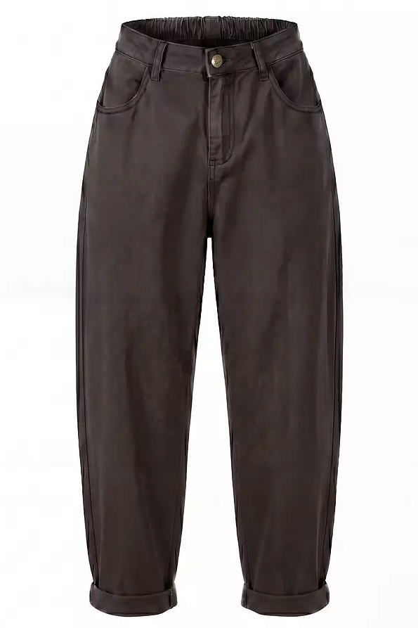 OM-HU - Sanne Barrel Pants Brown - 2