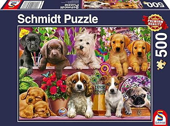 Puppies on the Shelf, 500 Bitar Schmidt