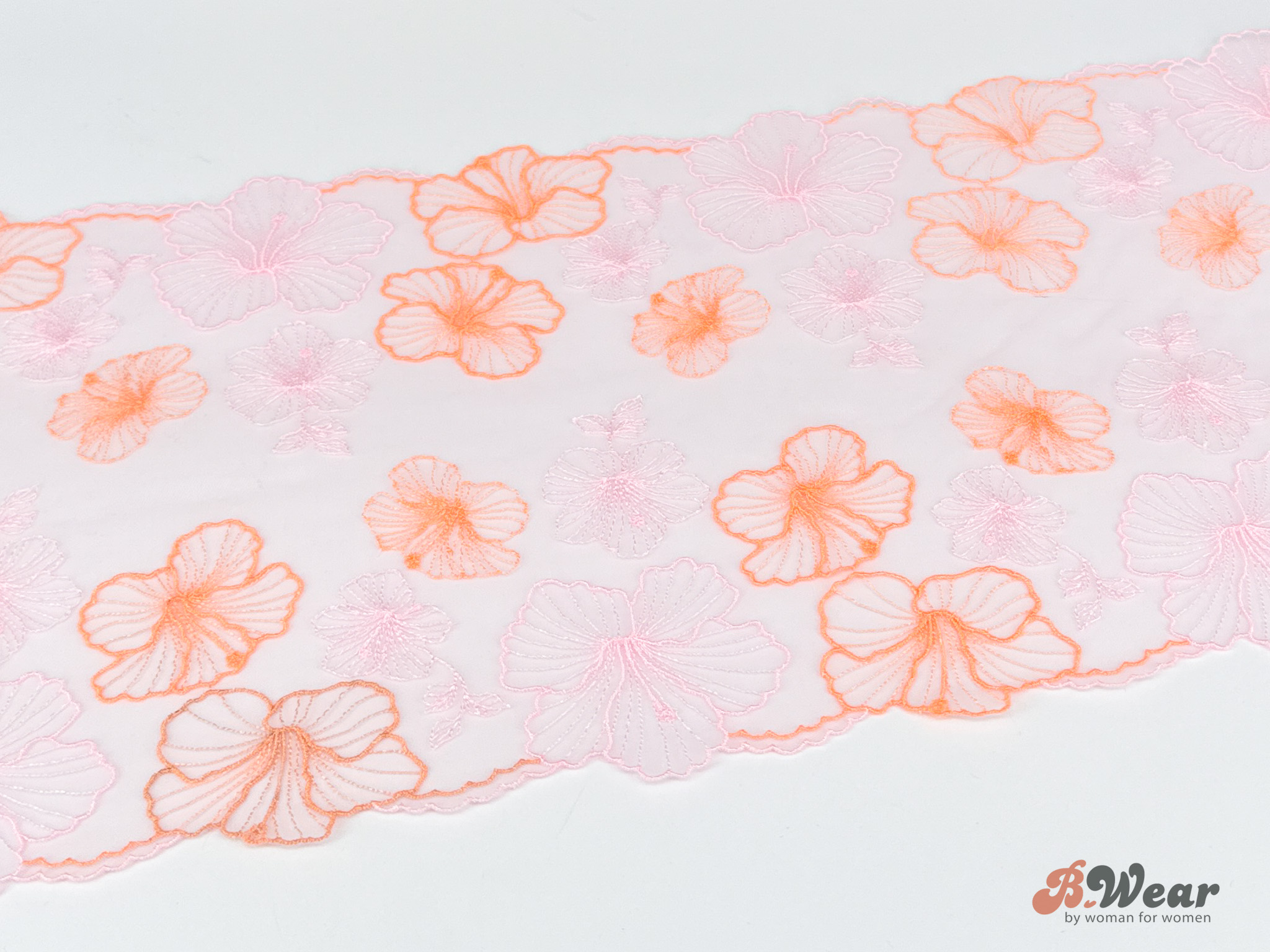 Beautiful embroidered non stretch lace - 24