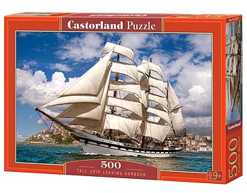 Tall Ship Leaving Harbour, 500 Bitar Castorland