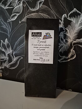 Förpackat svart te, Tyresö, 100gr, Aftek