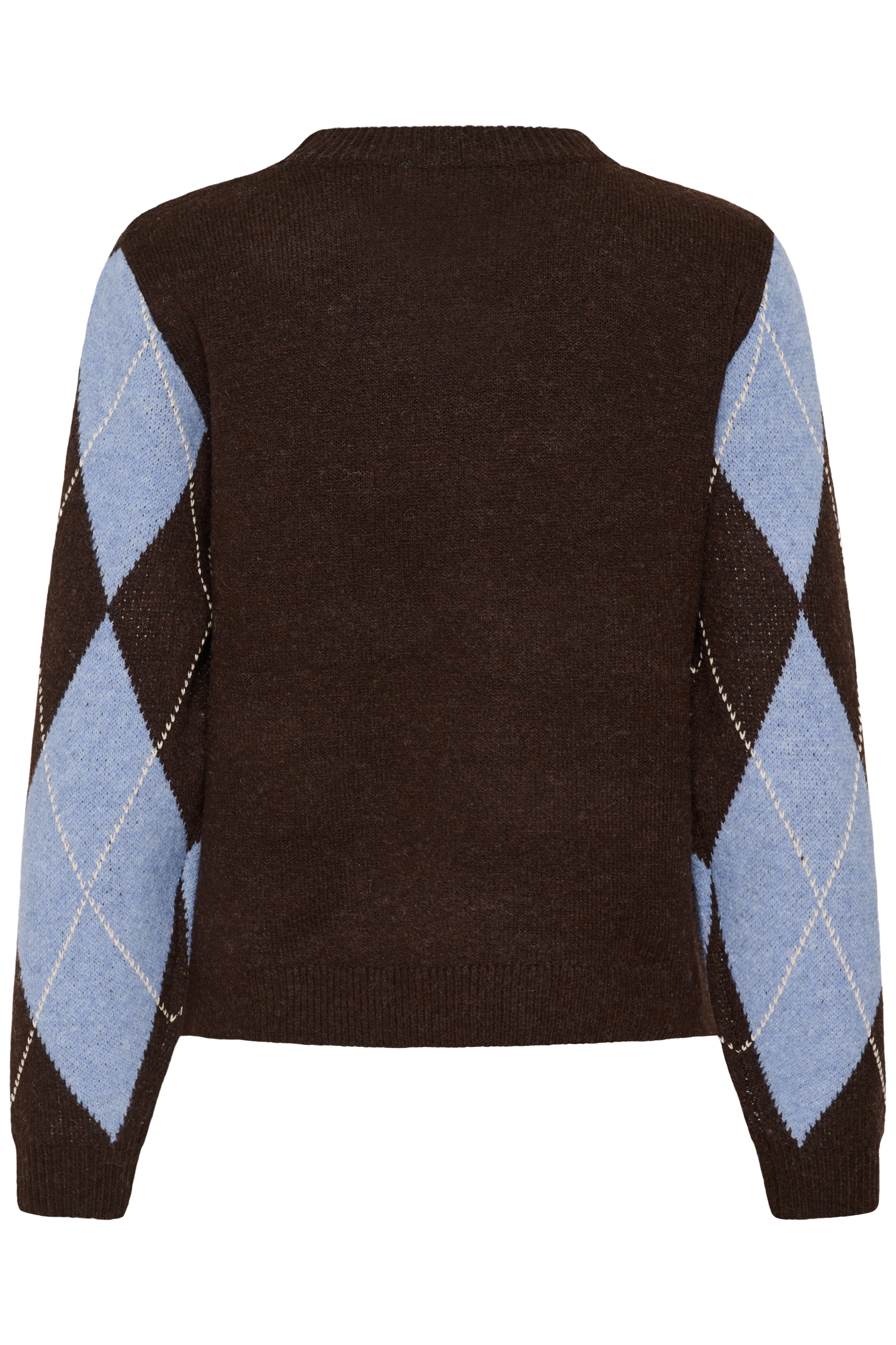 CUargyle Pullover Brown/Blue Argyle Blå/brun kofta med argylemönster - 3