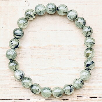 Armband 8mm Prehnit