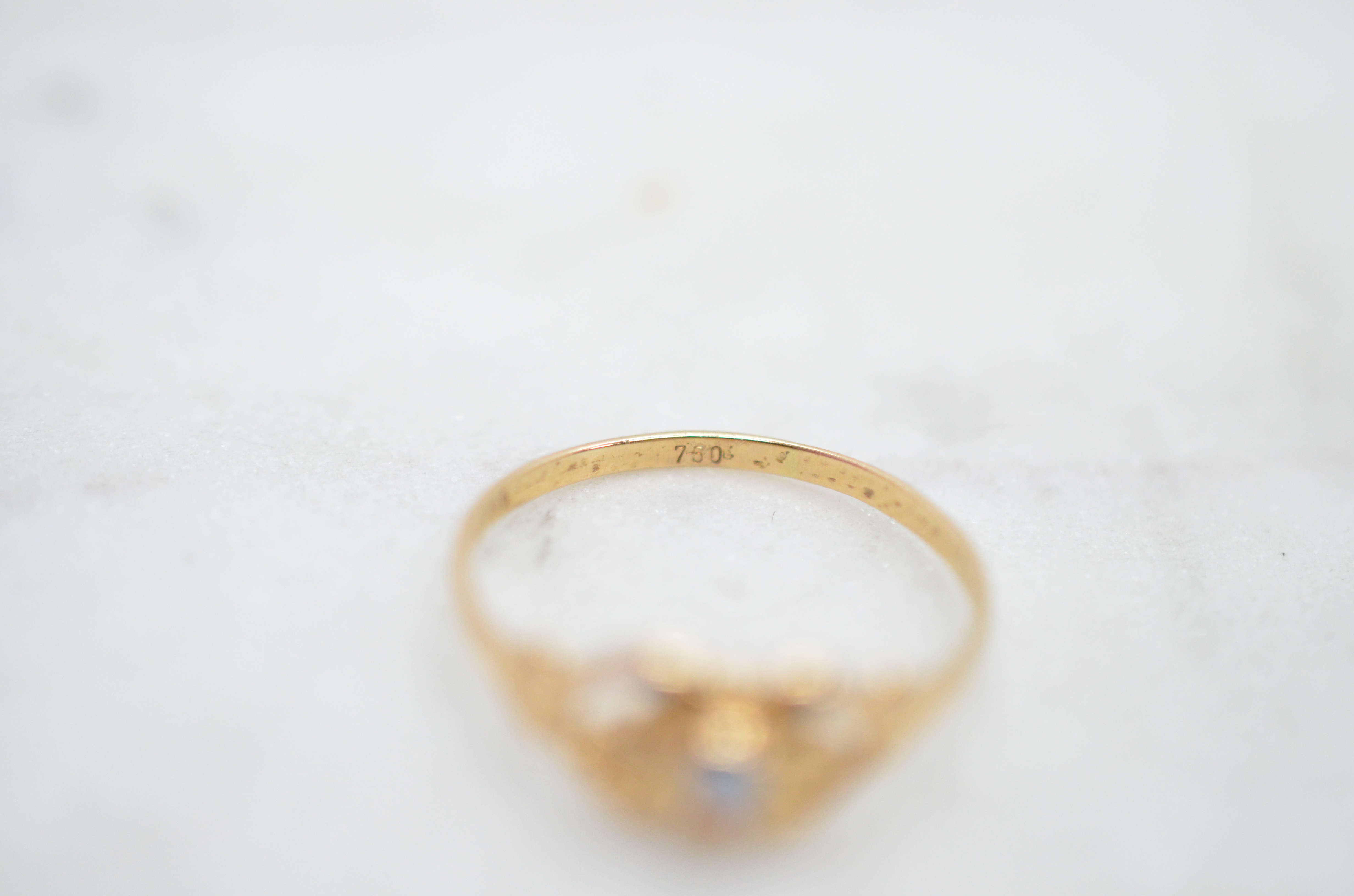 Second Hand 18k ring med opal - 5