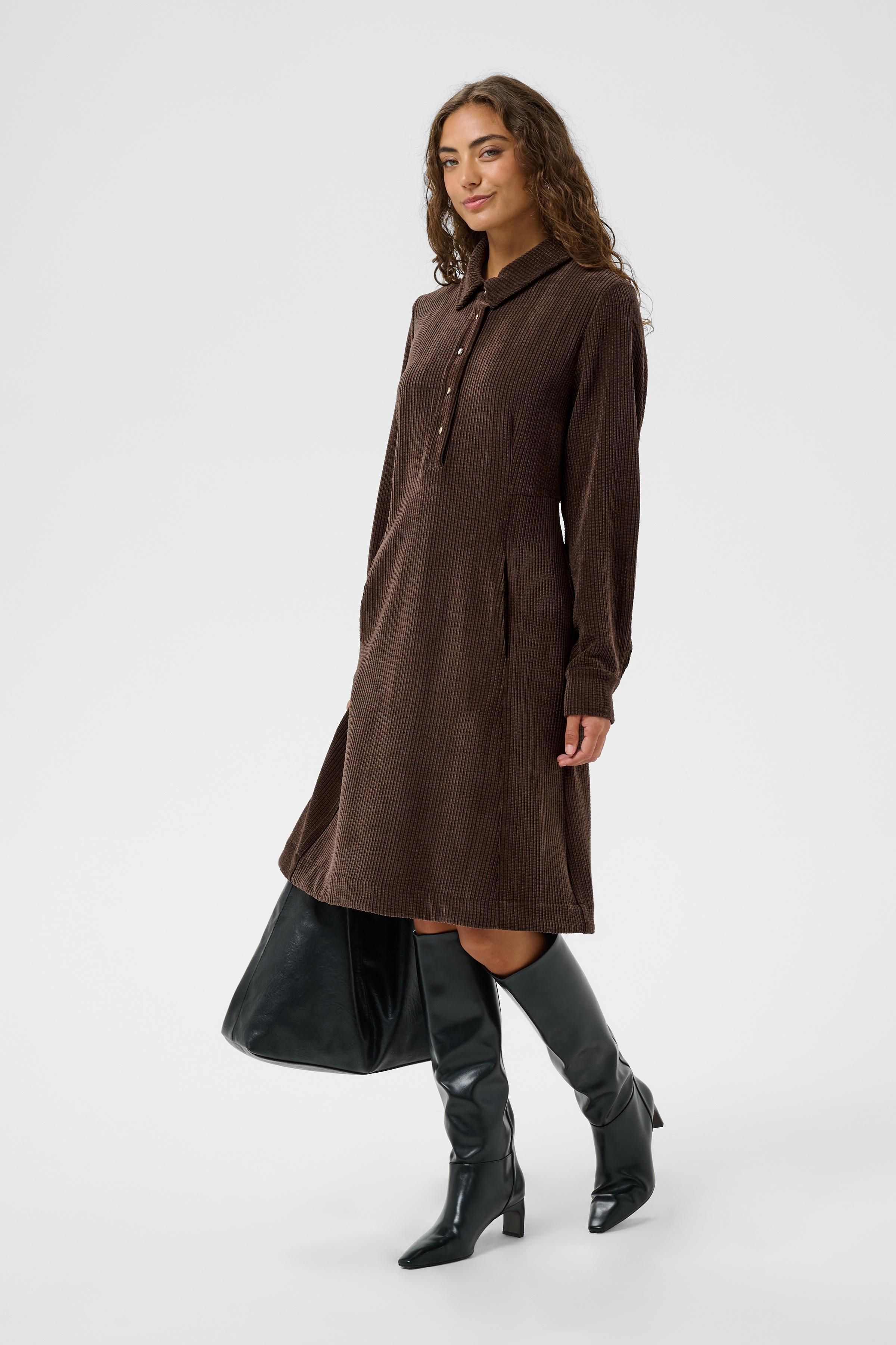 CUannike Dress Coffee Bean Brun klänning 