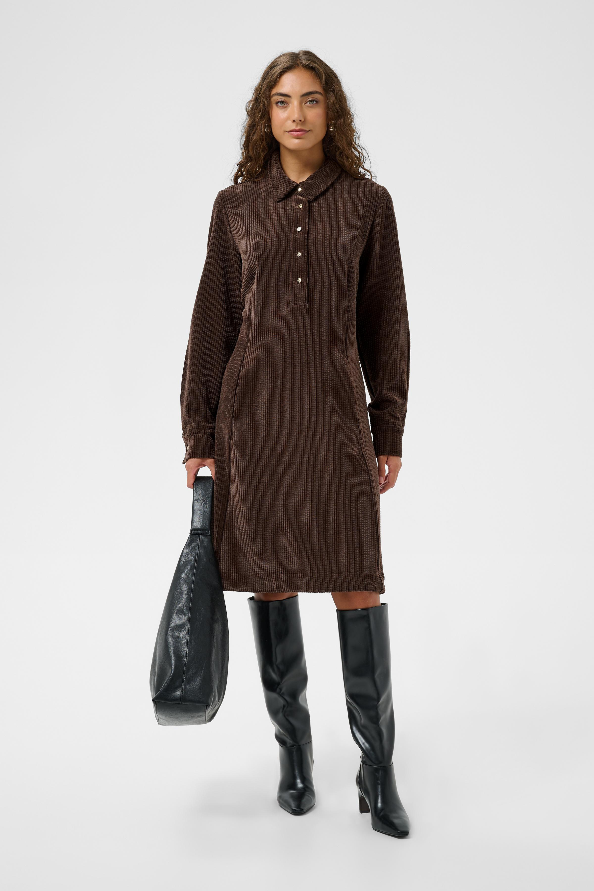 CUannike Dress Coffee Bean Brun klänning  - 7