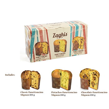 Zaghis, Minipanettone Trio - 3x100g