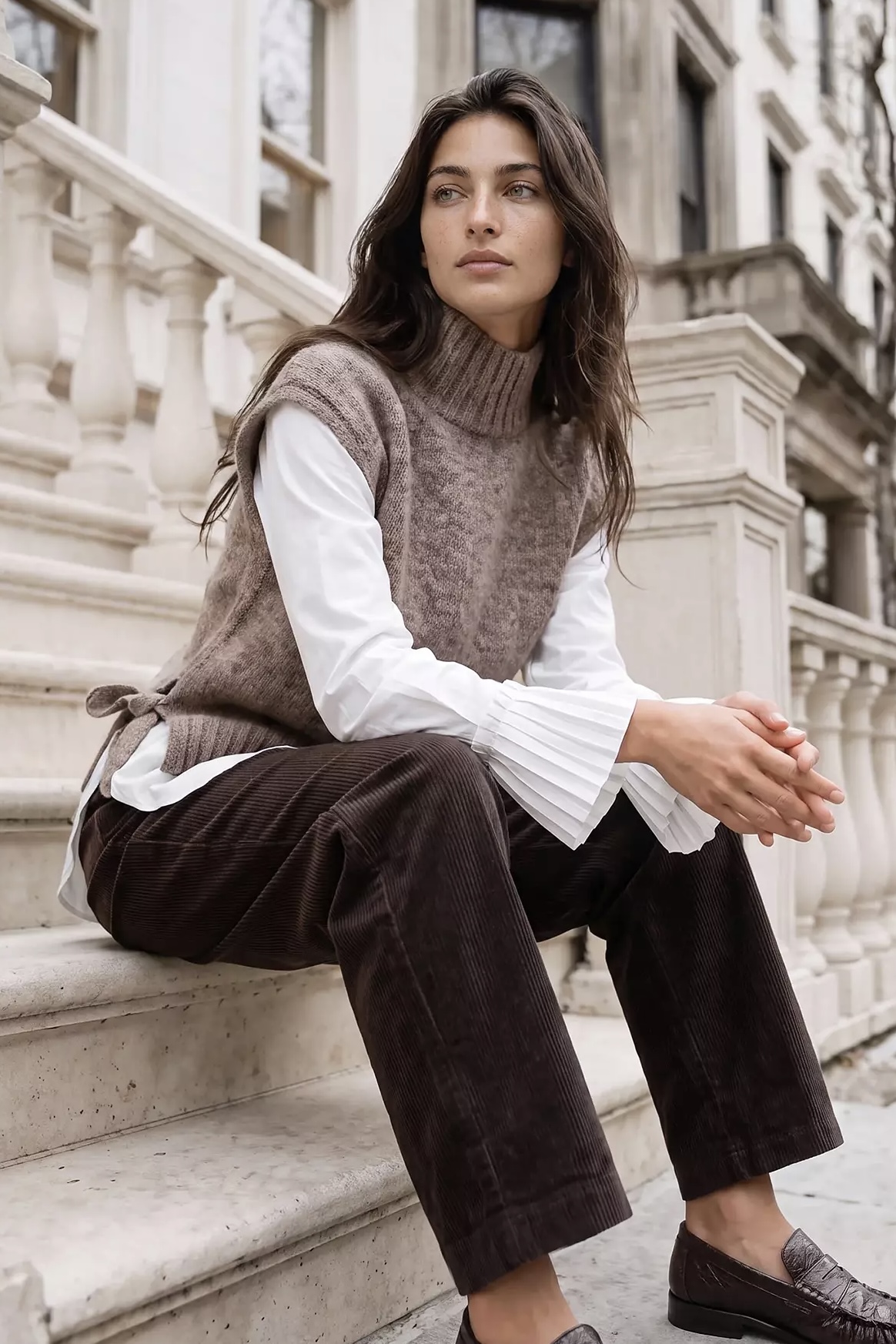 Leveté Room - Toga 3 Waistcoat Plaza Taupe Mel - 6