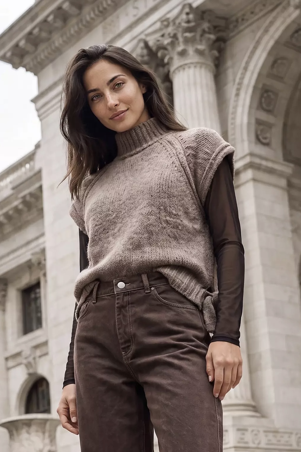 Leveté Room - Toga 3 Waistcoat Plaza Taupe Mel - 8