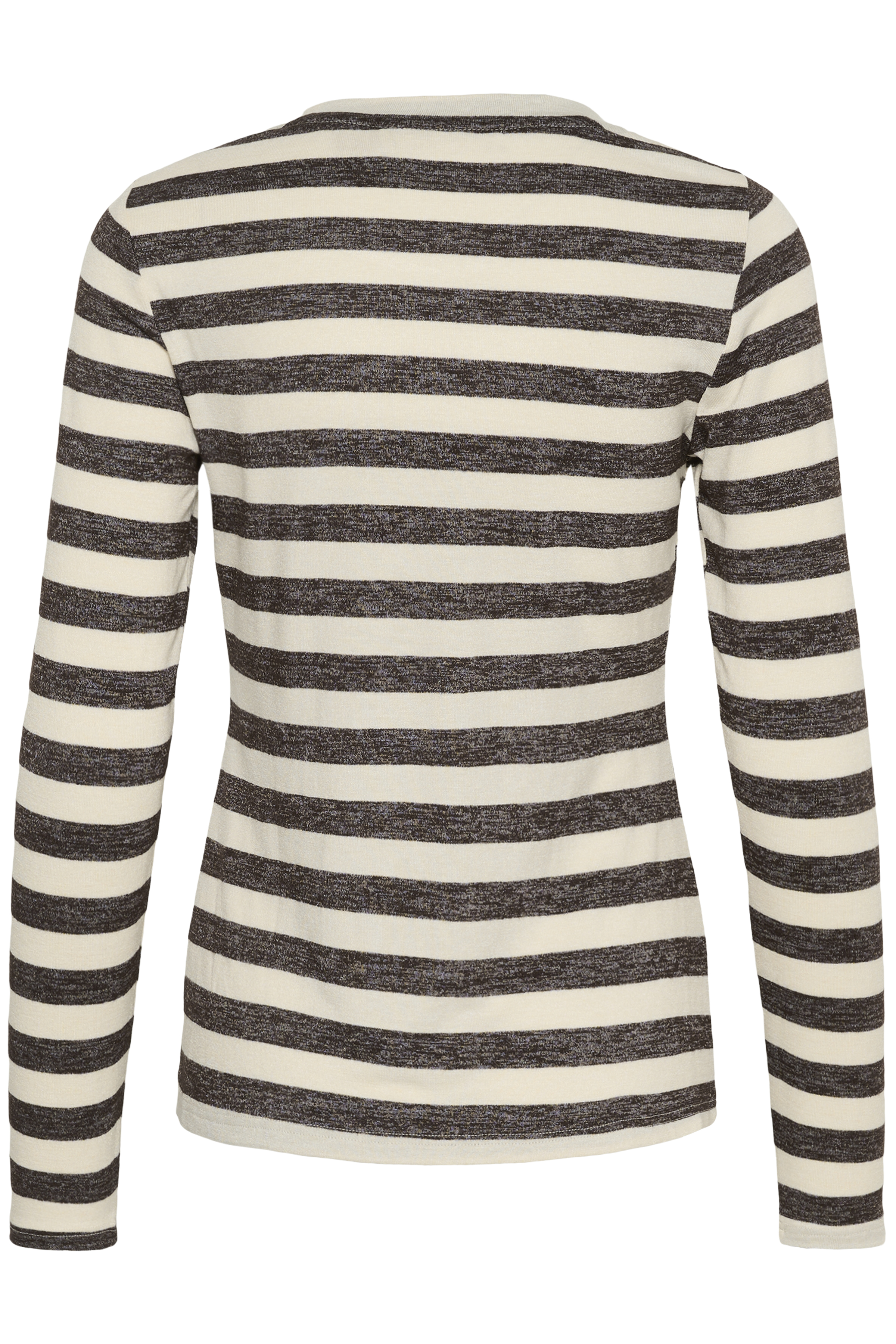 CUcat AlexandraLS Oneck Brown/Whitecap Randig Långärmad T-Shirt - 4