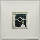 Jackie Lynd (1970s) Wall Plaque with Window Motif 20 cm