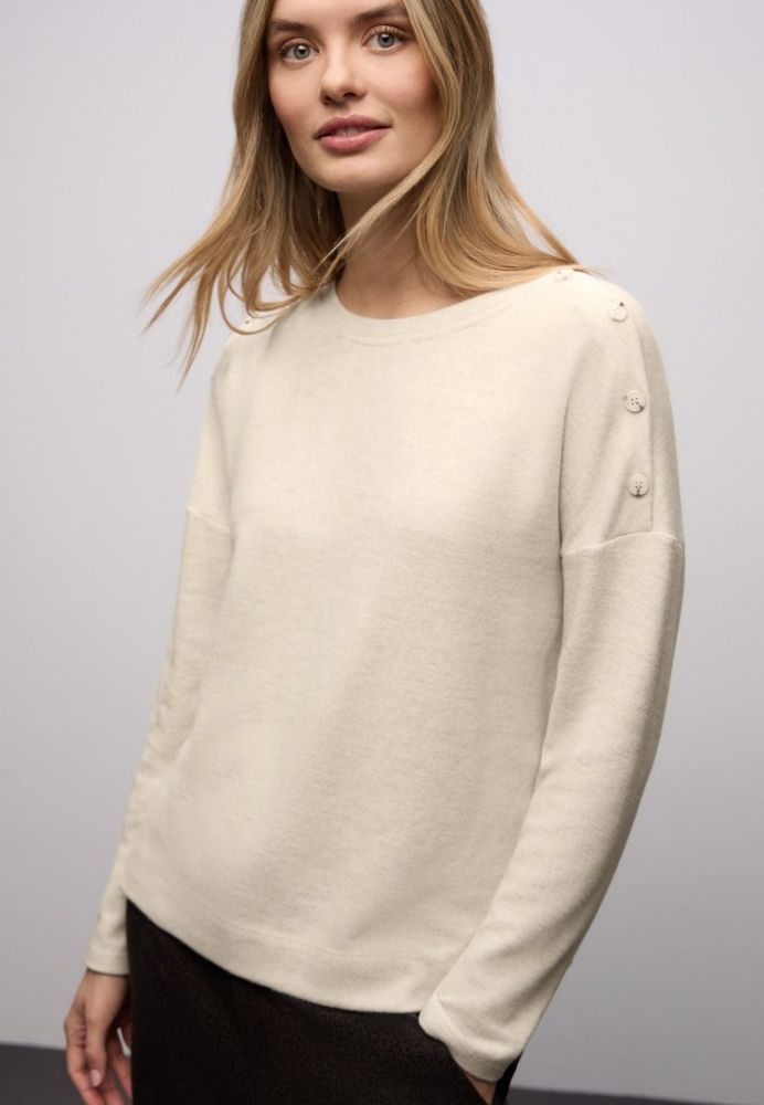 LTD QR Soft Melange Look Shirt - Stl. 46 - Street One