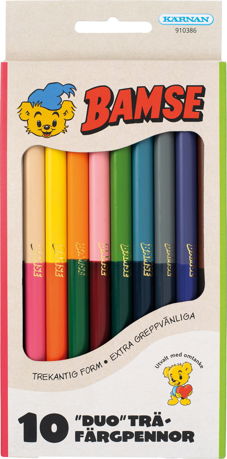 Bamse Duofärgpennor