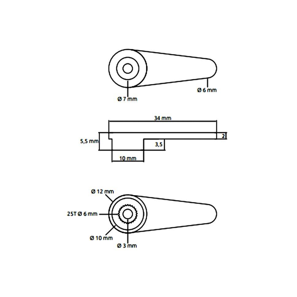 CHASERVO-Arm 0625.0T (red) - 2