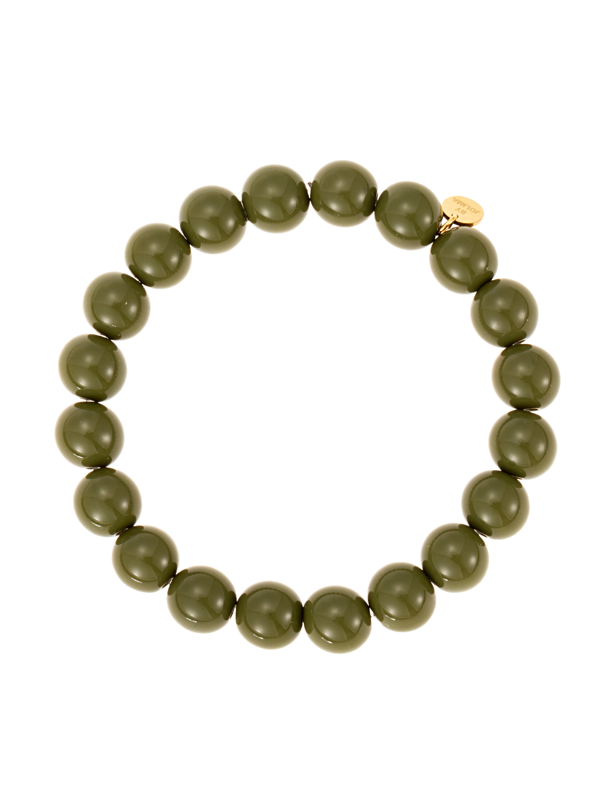 Cecile olive pearl bracelet