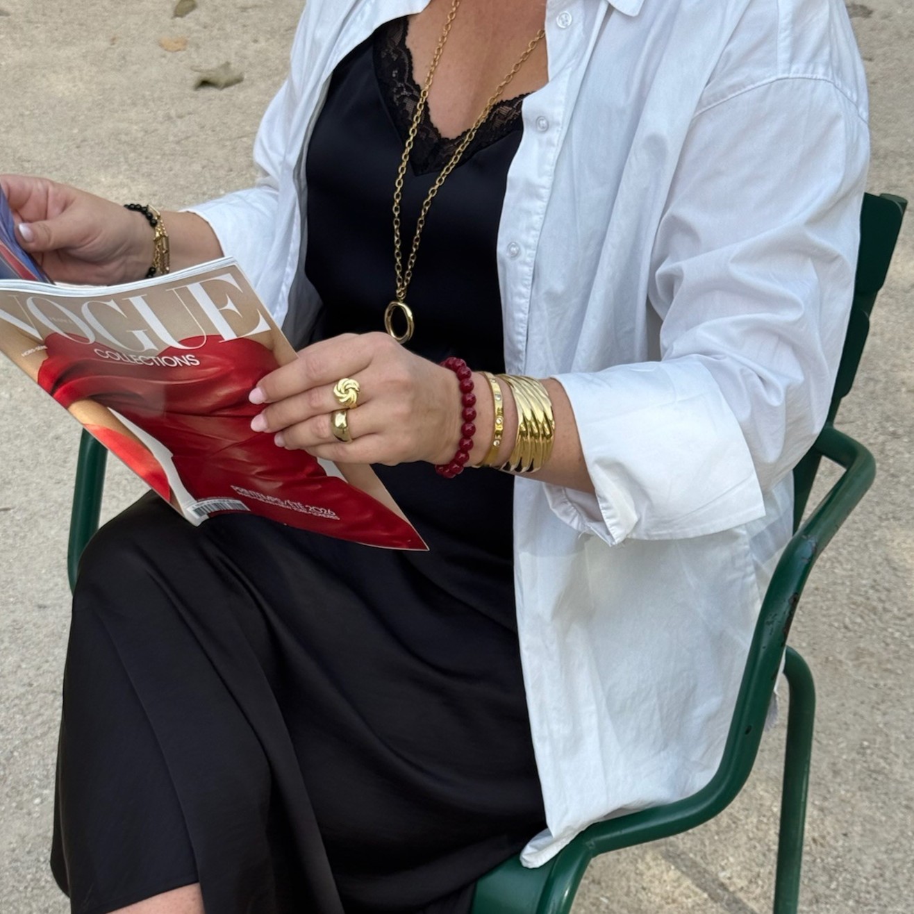 Cecile burgundy pearl bracelet - 3
