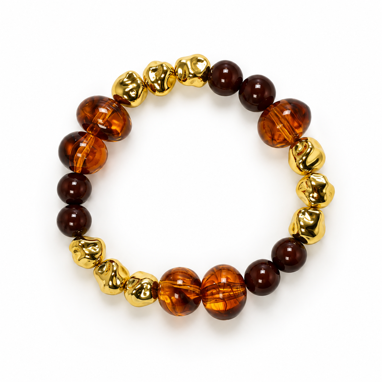 Francie brown mix bracelet