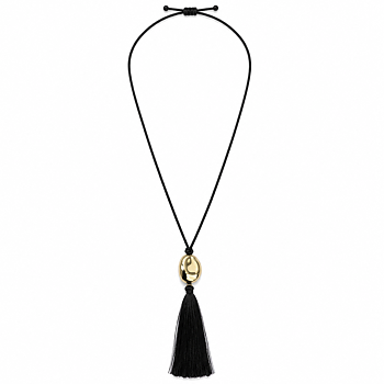 Lucie tassle gold necklace