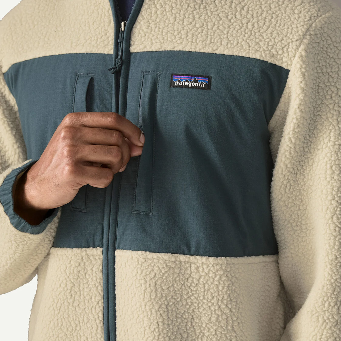 Patagonia - Retro Pile Patch Fleece Jacket Pelican - 5