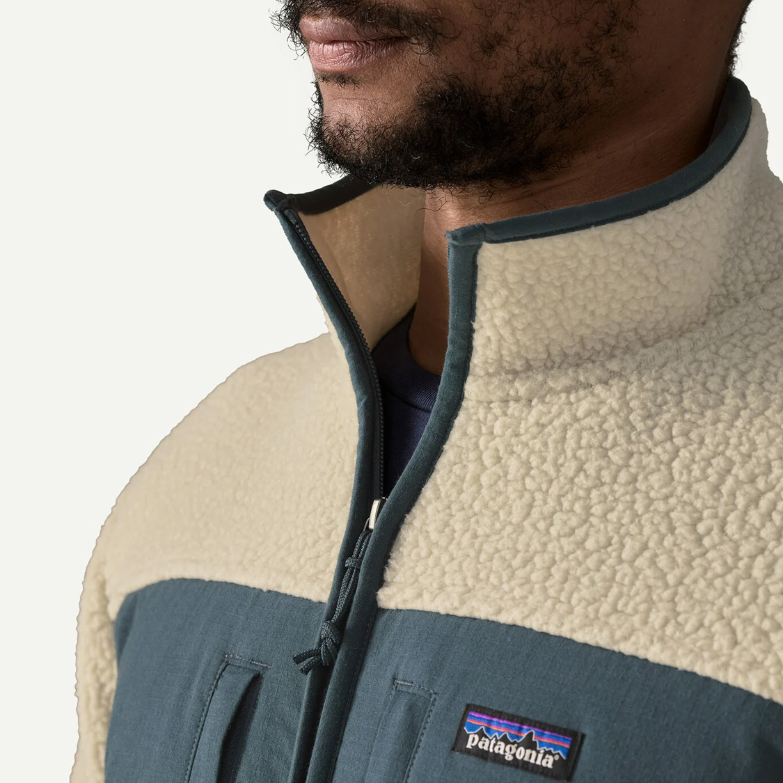 Patagonia - Retro Pile Patch Fleece Jacket Pelican - 6