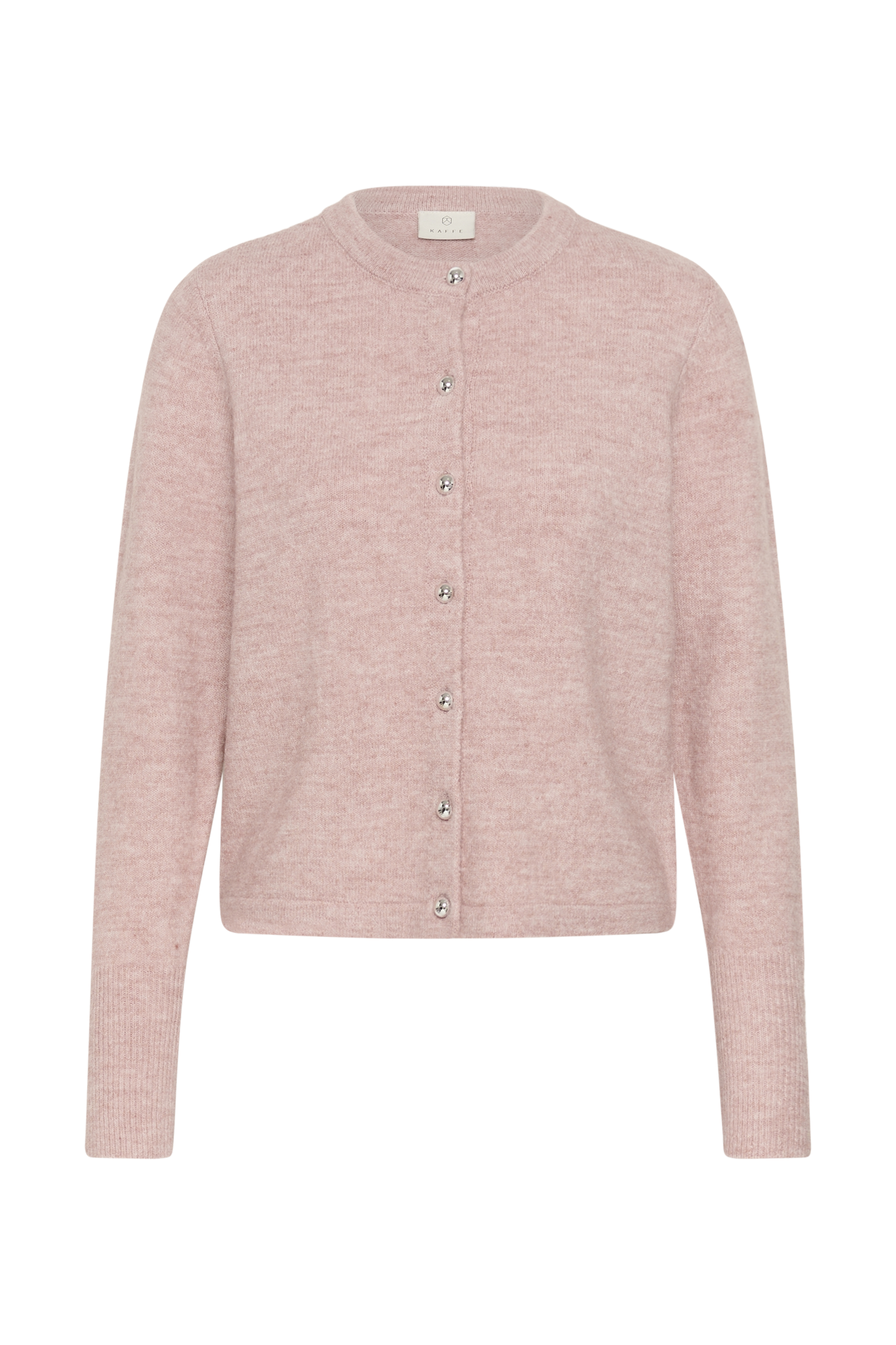 KAniel Cardigan Pale Mauve Melange Rosa Stickad Kofta  - 3