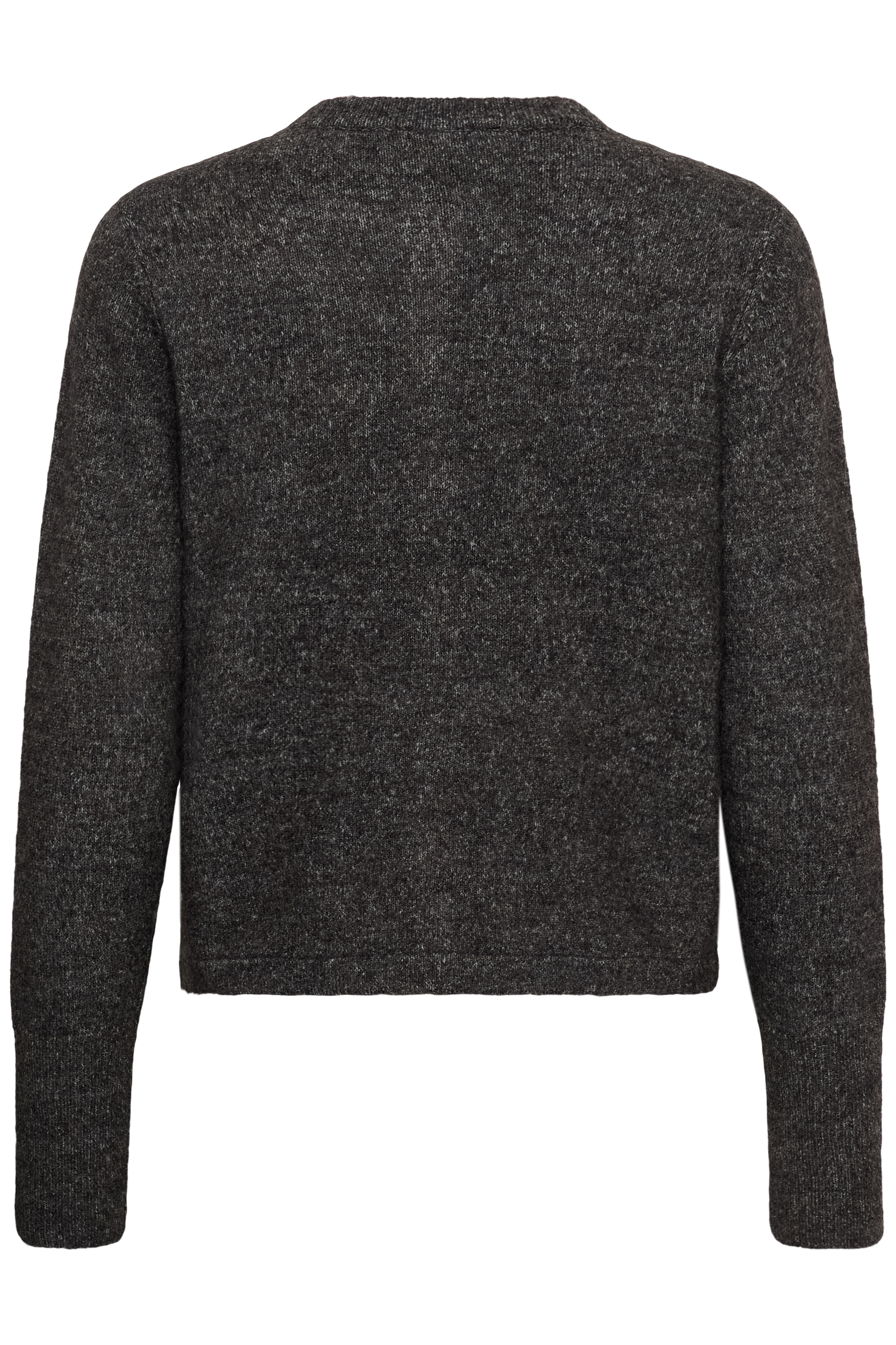 KAniel Cardigan Dark Grey  Melange Mörkgrå Stickad Kofta  - 3