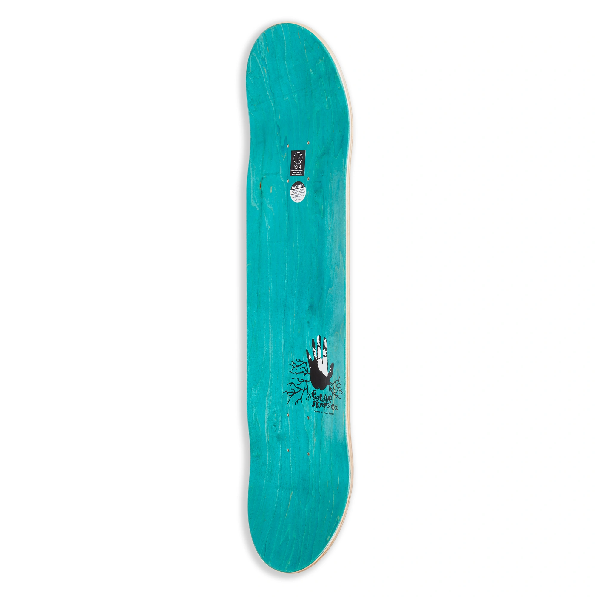 Polar Skate Co. Aaron Herrington Hands Off White 8.125" (Short Wheelbase) Skateboardbräda - 3
