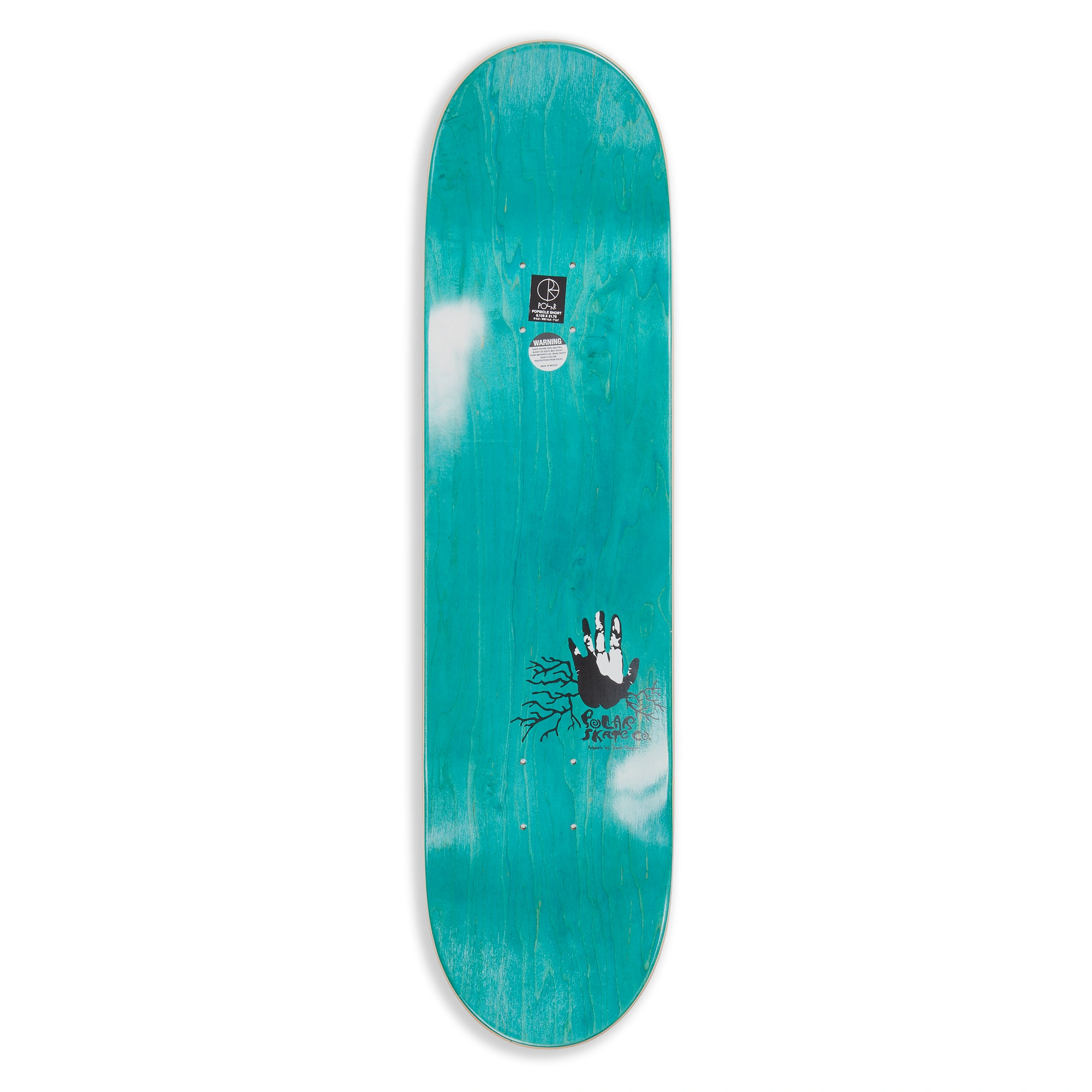 Polar Skate Co. Aaron Herrington Hands Off White 8.125" (Short Wheelbase) Skateboardbräda - 2