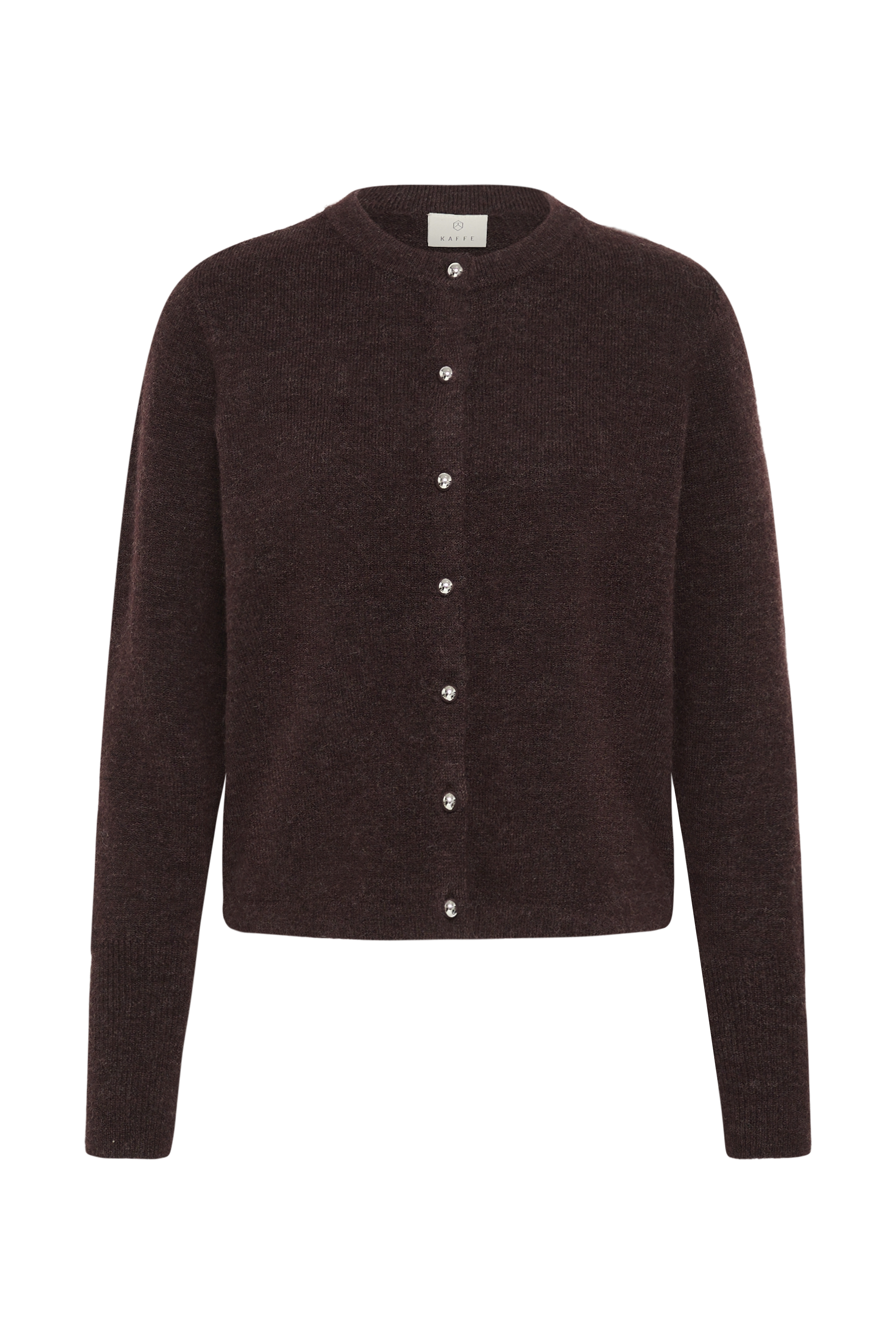KAniel Cardigan Fudge  Melange BrunStickad Kofta 