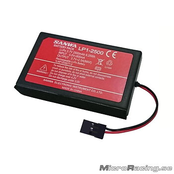 SANWA - Batteri LiPo, 3.7V/2500mAh,  1S för Sanwa M17S/Exzes Z III