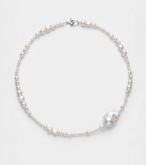 Tide Pärl Halsband – Silver