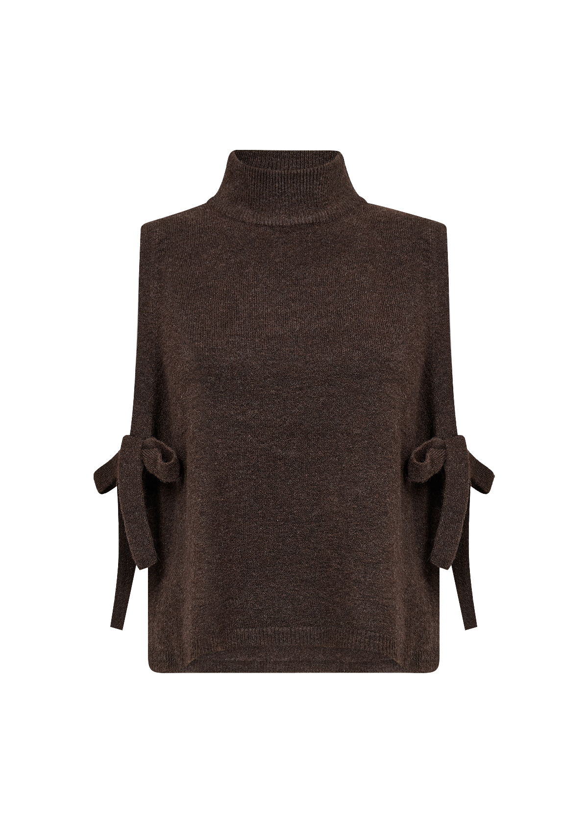 SC-ORLEAN 16 Waistcoat Brun Stickad Väst - 3