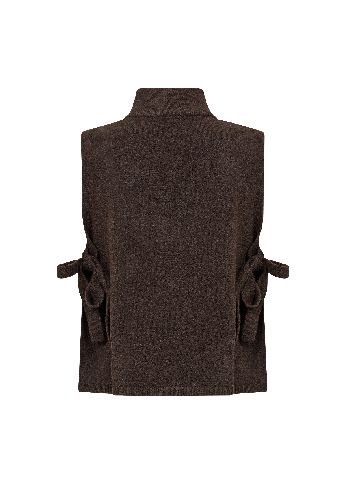 SC-ORLEAN 16 Waistcoat Brun Stickad Väst