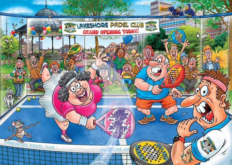 Wasgij Original #49 Padel Panic!  1000 Bitar Jumbo