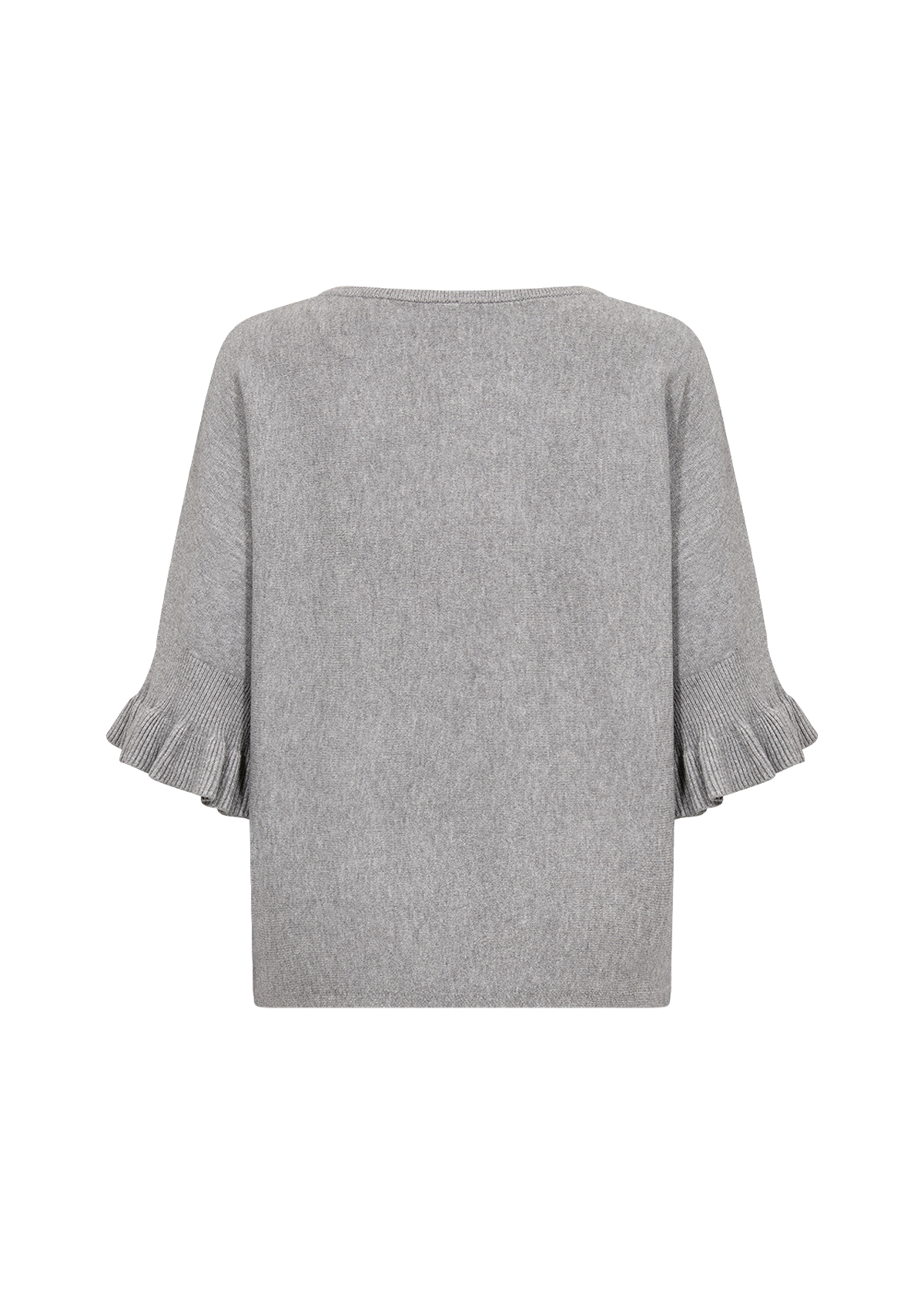 SC-HELDA 1 Pullover Ljusgrå Tunnstickad Tröja