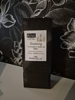Förpackat svart te, Drottning, 100gr, Aftek