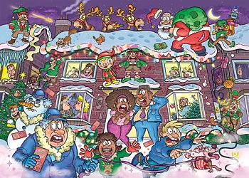 Wasgij Christmas #22 Not So Silent Night 2 X 1000 Bitar Jumbo