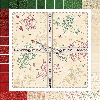 Layer Cake: "Christmastime" - 10in Squares , 42 bitar