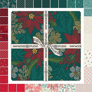 Layer Cake: "Holiday Stitches" - 10in Squares , 42 bitar