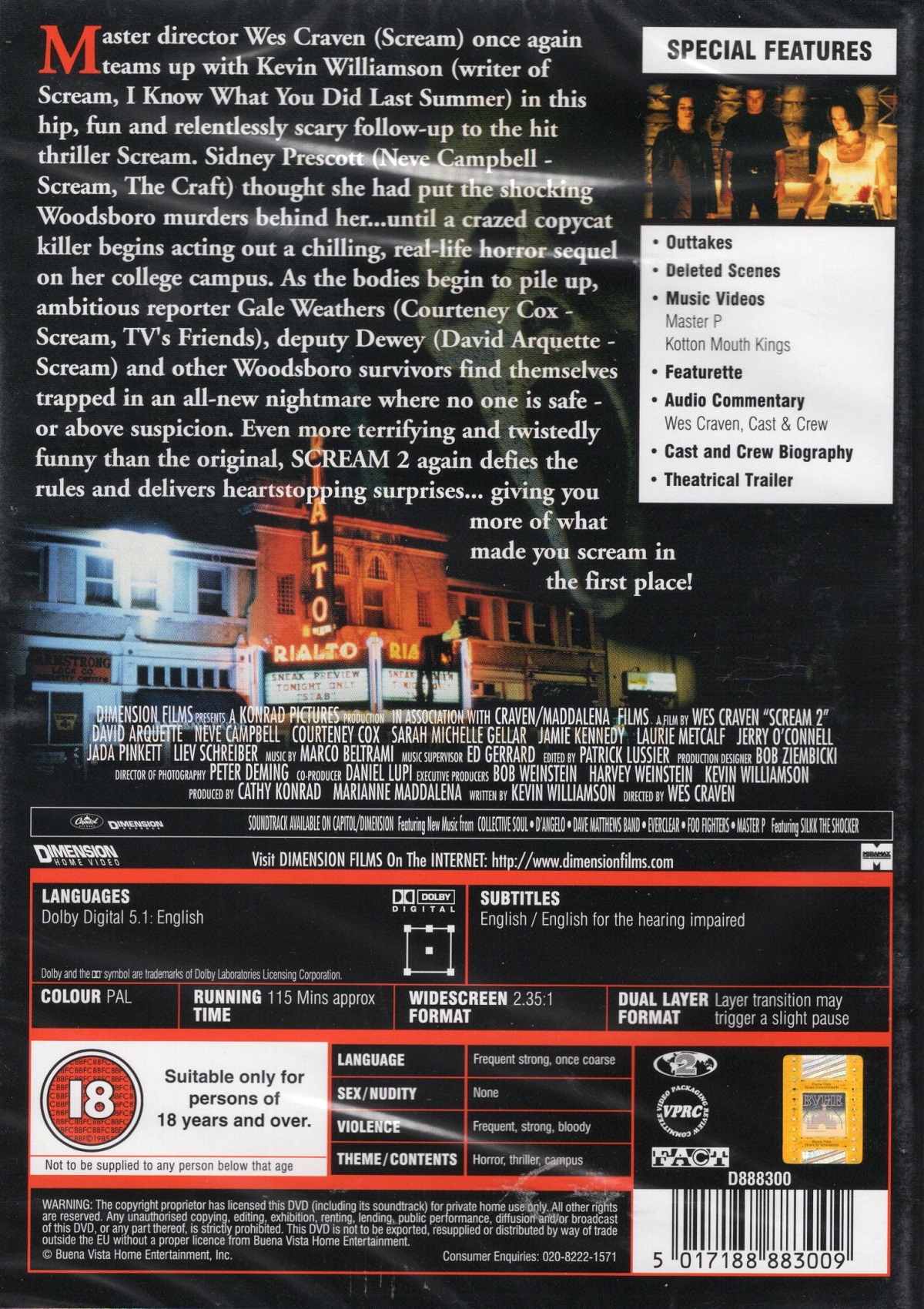 Scream 2 (ej svensk text) - 2