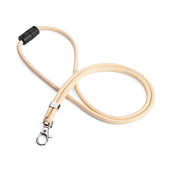 Nyckelband PET karbinhake beige 10/fp