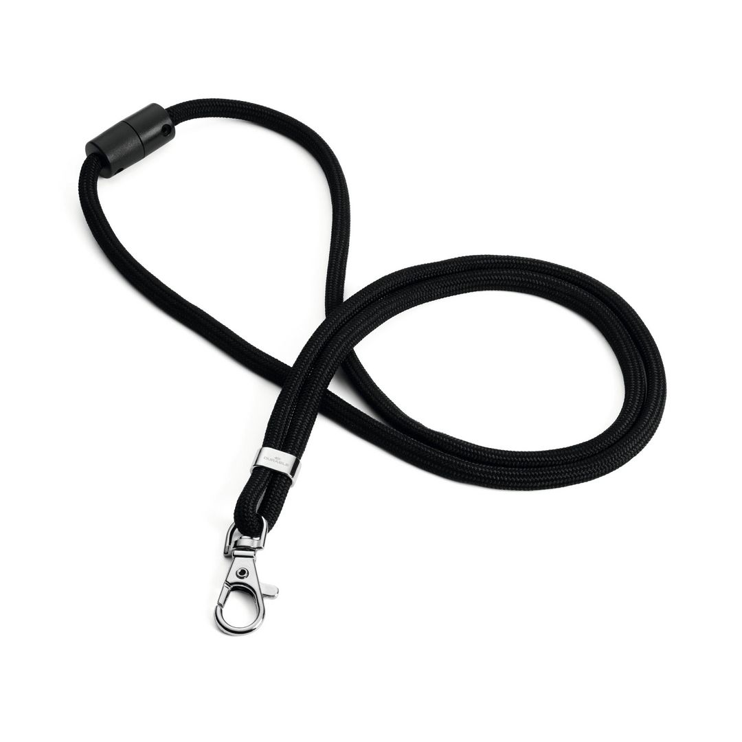 Nyckelband PET karbinhake svart 10/fp