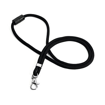 Nyckelband PET karbinhake svart 10/fp