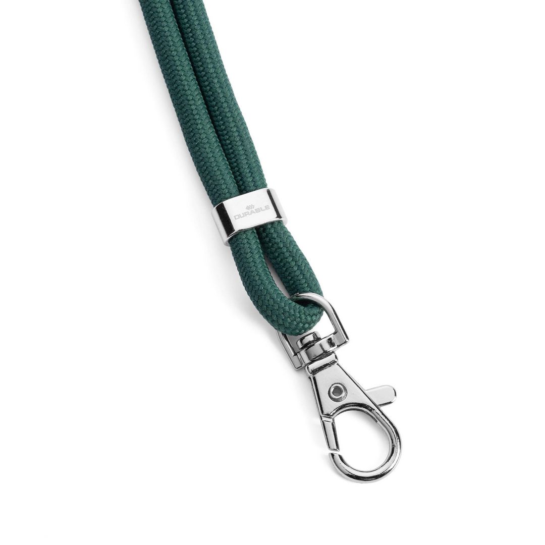 Nyckelband PET karbinhake grön 10/fp