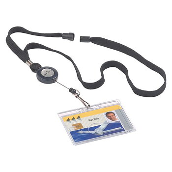 Nyckelband DURABLE med jojo svart 10/fp