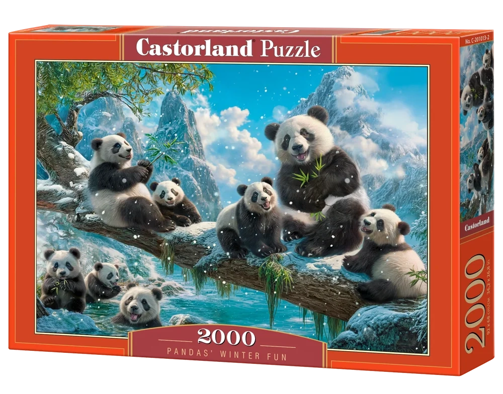 Panda´s Winter Fun, 2000 Bitar Castorland - 2