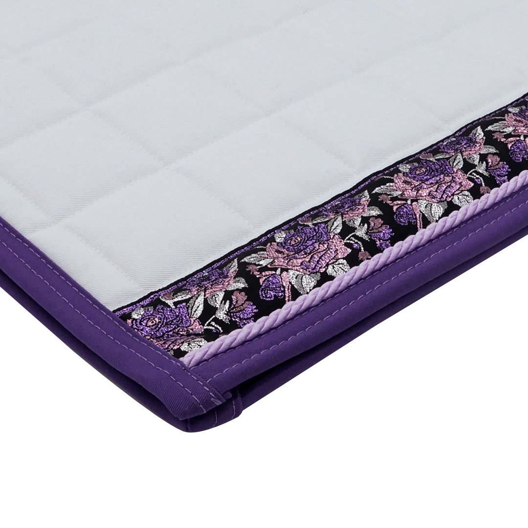Dressyrschabrak Ponny Vit D7, ros/lila - 2